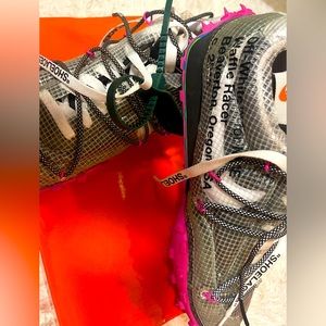 Off White X Nike Collab Waffle Sneakers//Pink